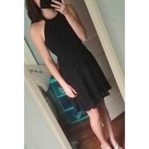 Express Black Halter Dress
